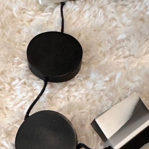 Resin Sculptural Charm Statement Necklace - Picture 3 of 6